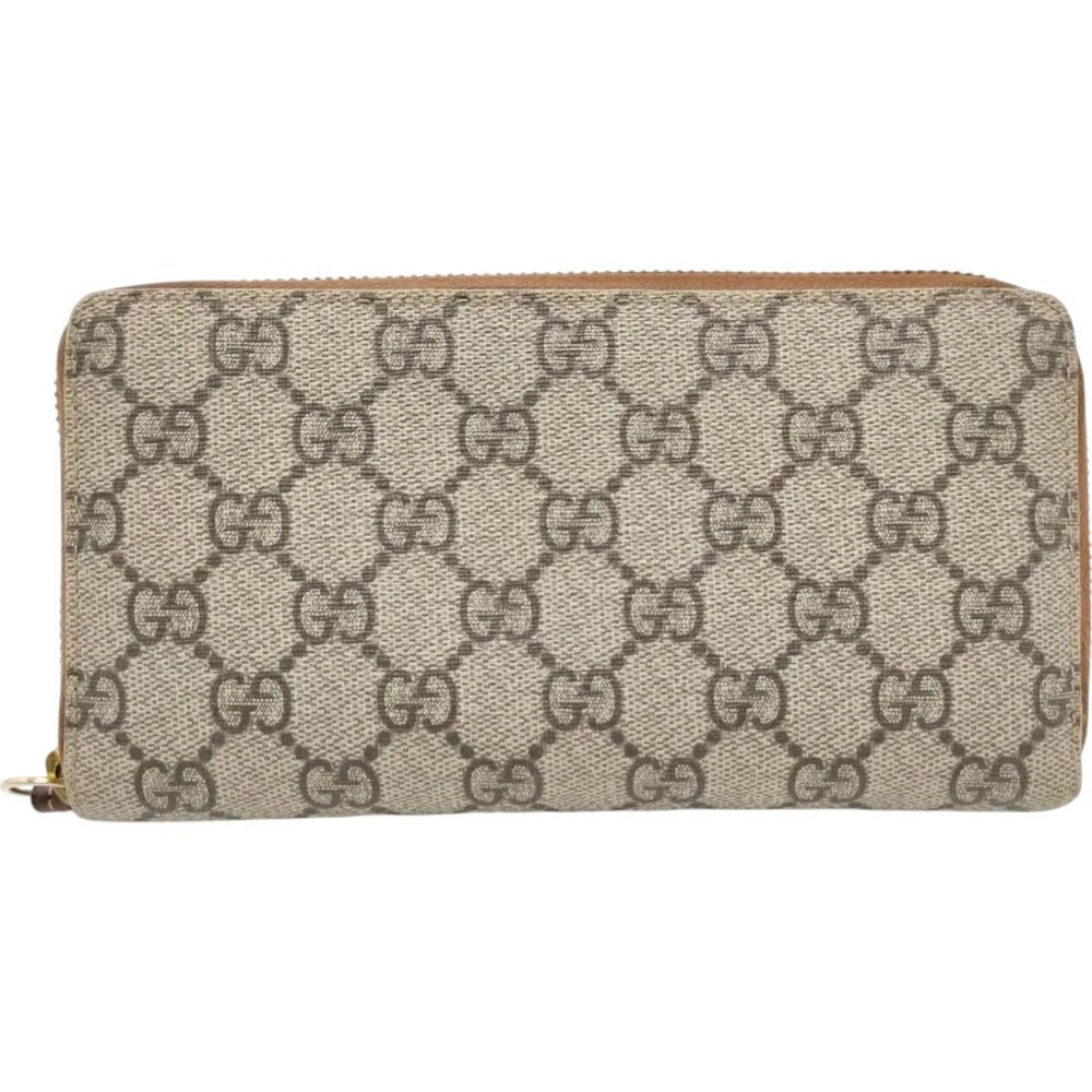 554248BY (L3) Authentic Gucci Wallet Long Brown PVC Luxury Vintage Designer Hand